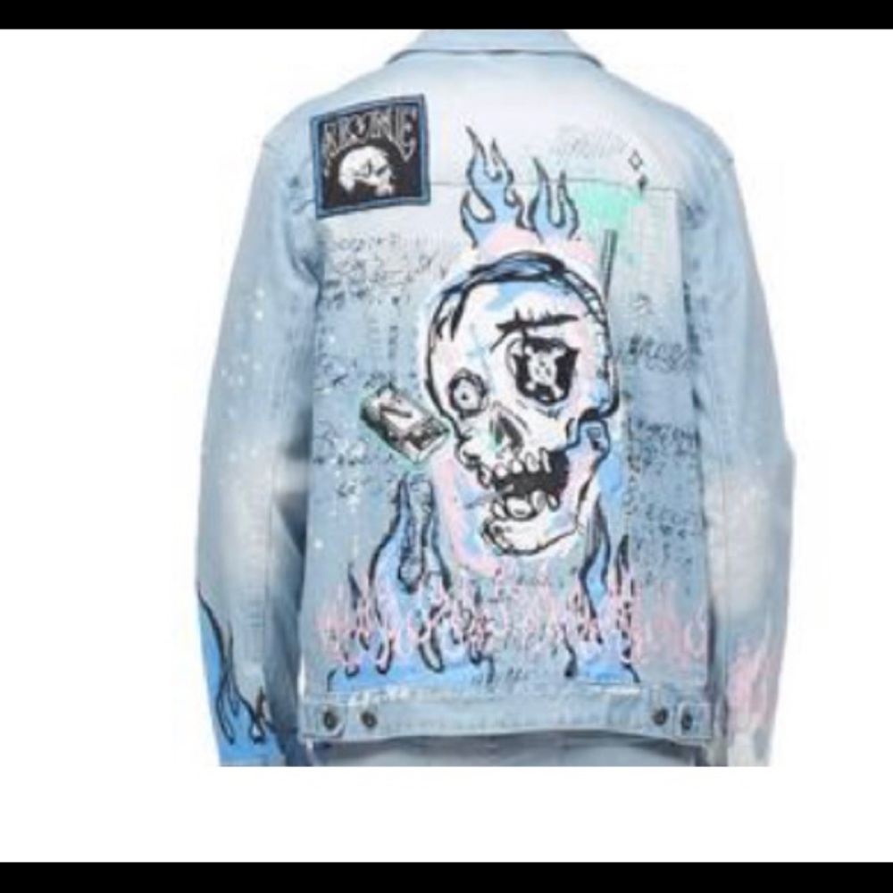 Smoke Rise Denim “Blue Flame” Jacket